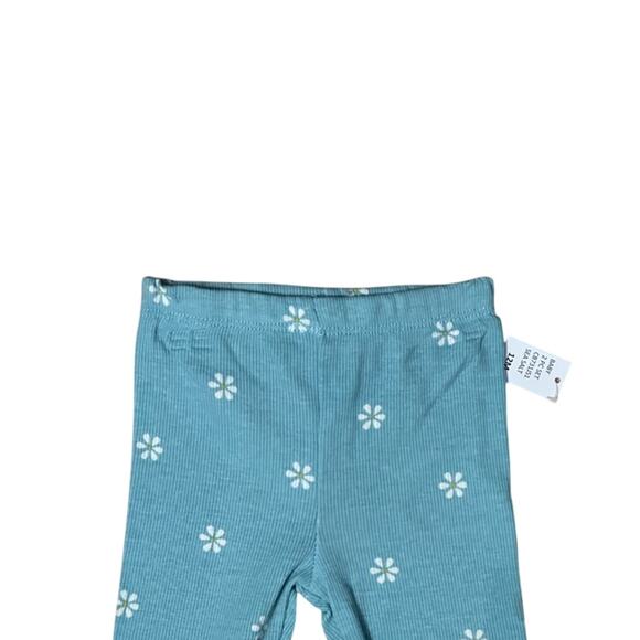 Jessica Simpson Capri Pants Elastic waistband Stretch Knit Fabric Blue 18M NWT - Picture 2 of 7